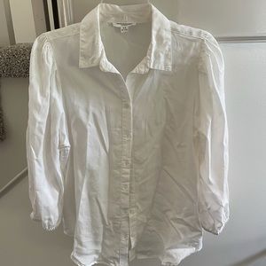Beach Lunch Lounge white button down top